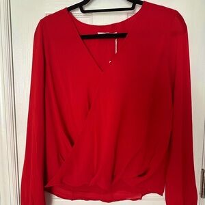 NWT Naked Zebra Red Blouse
